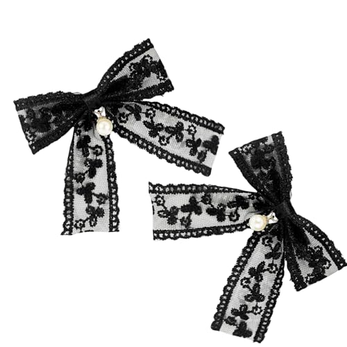 Flache Clip Haarnadel Perlen Besetzt Balletcore Kopfbedeckung Bündel Clip Elegante Perlen Bowknot Haare Clip Foto Requisiten von KAHDGSS