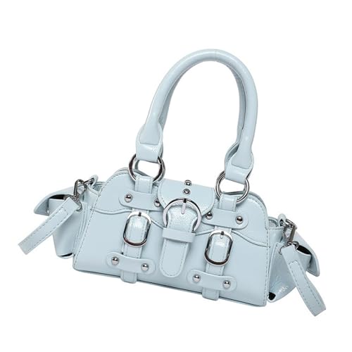 Frauen Mode Handtasche Pendeltasche Punk Styles Schulter Obergriff PU Leder Crossbod von KAHDGSS