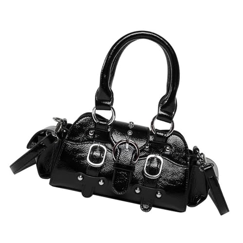 Frauen Mode Handtasche Pendeltasche Punk Styles Schulter Obergriff PU Leder Crossbod von KAHDGSS