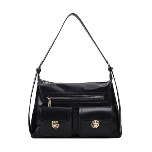 Frauen PU Leder Messengerbeutel Mehr Taschen Schulter Weibliche Lässige Crossbody Solid Color Handtasche Für Tägliche Frauen PU Leder Crossbody Multipocket Boten Einfache Schulter von KAHDGSS