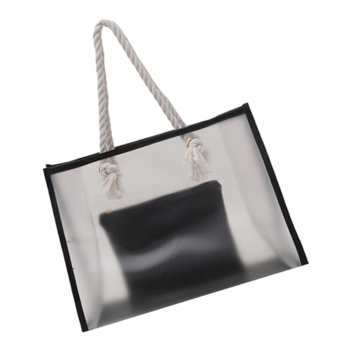 Frauen Tasche Klare Achselhöhle Große Kapazität Schulter Einfache Handtasche Mit Seilhandles Stilvolle Unterarm Für Arbeit Frauen Große Kapazität Achselhaut Klare Handtasche Mit Seilgründen Schulter von KAHDGSS