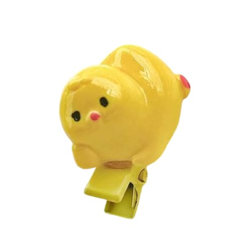 Haarspange im Stil der 2000er Jahre, Cartoon-Clip, Kopfschmuck, Huhn, handgefertigter Damen-Haarschmuck, gelber Haarstyling-Haarnadel Haarspange im Stil der 2000er Jahre, Cartoon-Clip, Kopfschmuck, Huhn, handgefertigter Damen-Haarschmuck, gelber Haarstyling-Haarnadel von KAHDGSS