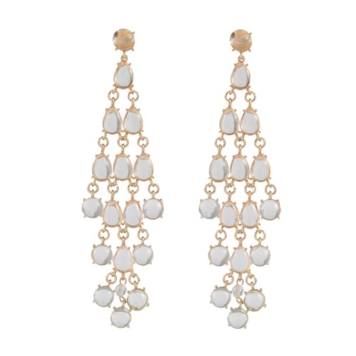 Handgefertigte Quasten Ohrringe Mit Edelsteinen Leichter Kronleuchter Dangle Ohrringe Stylische Frauenpartyzubehör Buntes Edelsteine Schmuck Schmuck von KAHDGSS