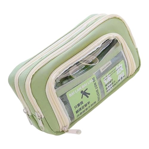 KAHDGSS Bleistift Bleistift Hülle Hochkapazität Stiftbeutel Multi Kompartimente Marker Speicherbeutel Tragbare Kunstversorgungsorganisatoren Oxford Fabric Bleistiftkoffer Mit Fächern von KAHDGSS