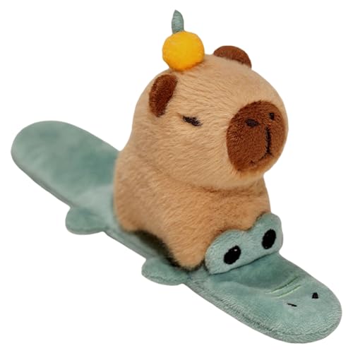 KAHDGSS Capybaras Mit Mandarine Plüsch Armband Spaß Accessoire Für Kinder Kinder Cartoon Foto Requisiten Festival Feier Accessoire von KAHDGSS