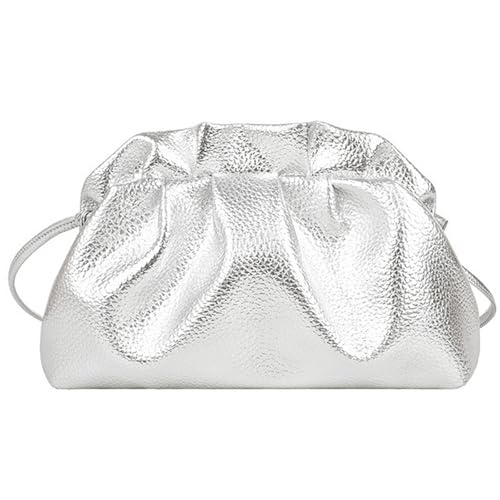 KAHDGSS Casual Recond Bag Cloud Textur Design Falten PU Multi Pocket Organisation Bequemer Verstellbarer Riemen Moderner Cloud Designtasche von KAHDGSS
