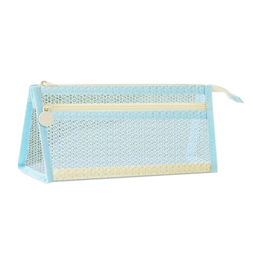 KAHDGSS Clear Pencil Case Doppelschichten Bleistiftbeutel Stifthalter Großkapazität Stiftbeutel Zurück In Die Schulmaterial Für Mädchen Doppelschichten Mesh Bag Clear Case Organisatoren von KAHDGSS