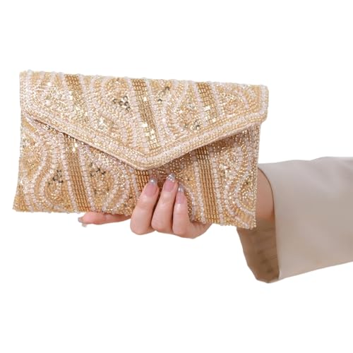 KAHDGSS Crossbody Bags Pailletten Umschlagbeutel Frauen Umhängetasche Mit Kettengurt Trendige Clutches Satchel Ladies Abendtaschen Crossbody Für Frauen von KAHDGSS
