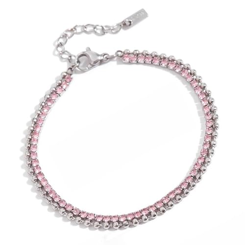 KAHDGSS Einstellbare Papierklammer Herz Charme Armbänder Edelstahl Stapelbar Schmuck Für Frauen Freundschaft Geschenk Trendy Paperclip Design Armband von KAHDGSS