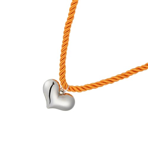 KAHDGSS Einzigartige Herzkette Star Anhänger Halskette Legierung Textur Bogenknoten Charm Hals Schmuck Für Die Ausdruck Von Liebe Bequem von KAHDGSS