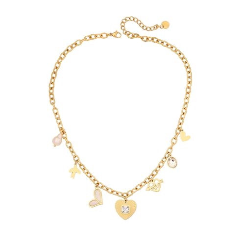 KAHDGSS Einzigartige Türkisfarbene Perlen Elefanten Halskette Für Frauen Modische Halshöhe Verstellbare Länge Halshain Party Tragen Schmuck Casual Party Halskette von KAHDGSS