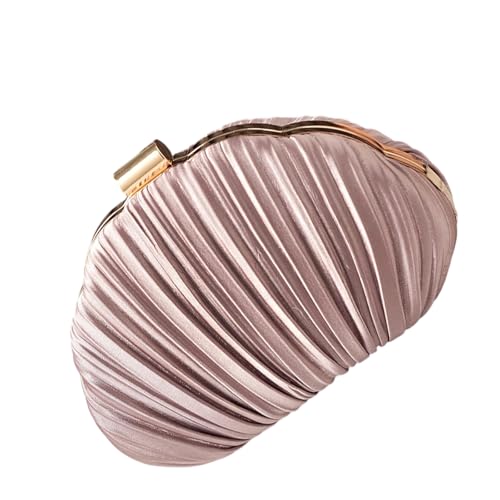 KAHDGSS Elegante Faltenschale Abend Handtasche Leichtes Polyester Umhängetasche Abschlussball Anlass Hochzeitsfeier Accessoire Abend Umhängetasche von KAHDGSS