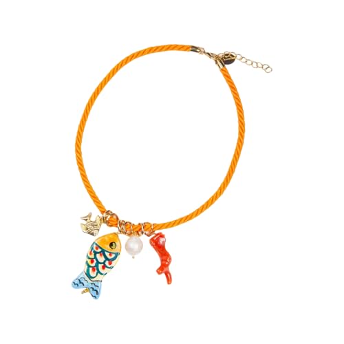 KAHDGSS Elegante Halskette mit Anhänger, stabiles Harz, Seestern-Anhänger, tragbarer Schmuck für Geschenke, verstellbarer Strandschmuck, Einheitsgröße, Wie beschrieben, Wie beschrieben von KAHDGSS