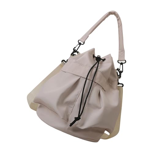 KAHDGSS Elegante Umhängetasche aus Oxford-Stoff für Damen mit geräumigem Design, Unterarm-Geldbörse für Arbeit oder Reisen, Damen-Handtasche, weiß, One Size KAHDGSS Elegante Umhängetasche aus Oxford-Stoff für Damen mit geräumigem Design, Unterarm-Geldbörse für Arbeit oder Reisen, Damen-Handtasche, weiß, One Size von KAHDGSS