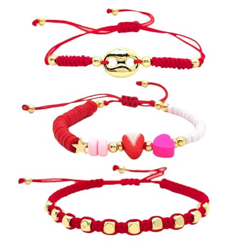 KAHDGSS Ethnische Inspir Armband Set Von 3 Mit Schweinen Nasenglasperlen Und Lebendige Farbtonfrucht Charme Schmuck Zubehör Handgefertigter Schmuck Handgefertigt von KAHDGSS