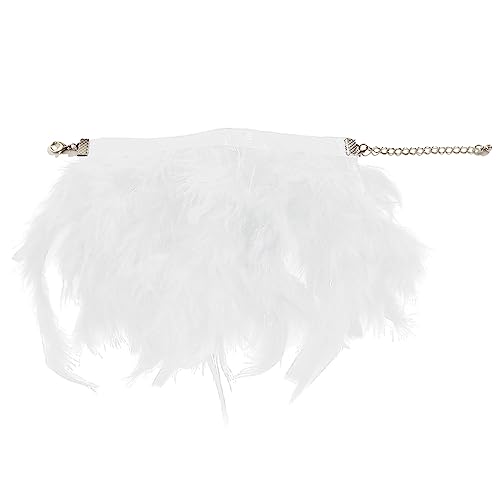 KAHDGSS Feather Slap Armbänder Elegante Manschettengelisten Armbanddekoration Für Halloween Kostüm Cosplay Slap Armbänder Für Frauen Handgefertigte Schmuck Fashion Statement von KAHDGSS