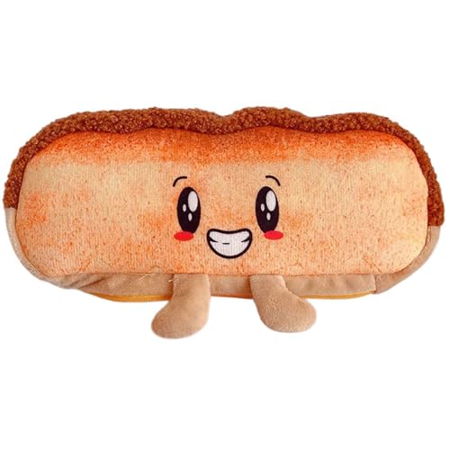 KAHDGSS Federmäppchen, kreatives Etui, Brot, Schreibwaren, Make-up, Hot Dogs, Stift-Organizer für Schule, große Kapazität, D von KAHDGSS