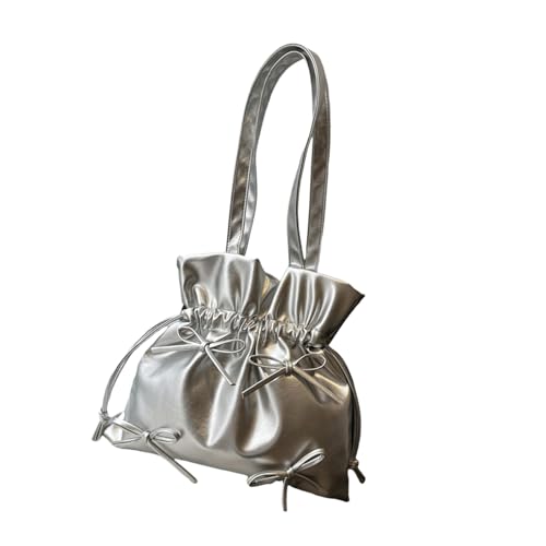 KAHDGSS Frauen Achselbeutel Bögen Handtasche All Matching Achsel Mit Großer Kapazitätsschule Ästhetische Schulterinnen Frauen Bögen Achselhaut Ästhetische Handtasche All Matching Schulter Unterarm von KAHDGSS