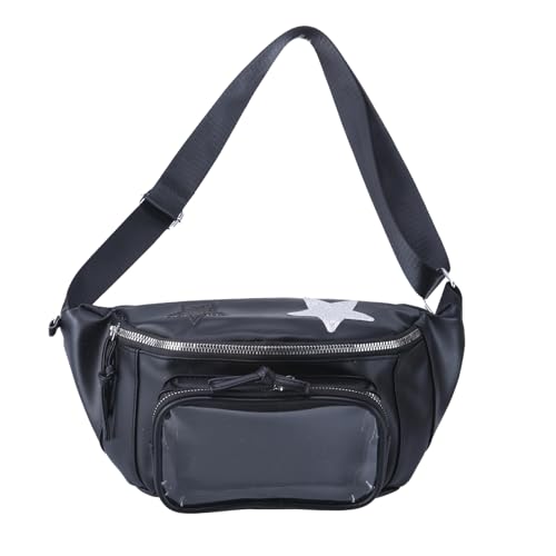 KAHDGSS Frauen Brust Tasche Klare Itabag Mädchen Japanische Stile Crossbody Schöne Taillenbörsen Und Handtaschen Für Pin Display Frauen Itabag Klare Brust Schöne Taille Pin Für Reisen Täglich von KAHDGSS