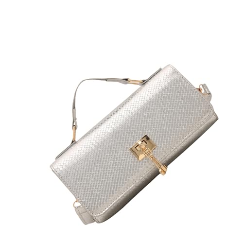 KAHDGSS Frauen PU Leder Handtasche Kleine Quadratische Tasche Stilvolle Schulterabends Schlange Druckkörper Akkordeon Frauen Crossbody PU Leder Schulter Schlangendruck Handtasche Kleine Quadrat von KAHDGSS