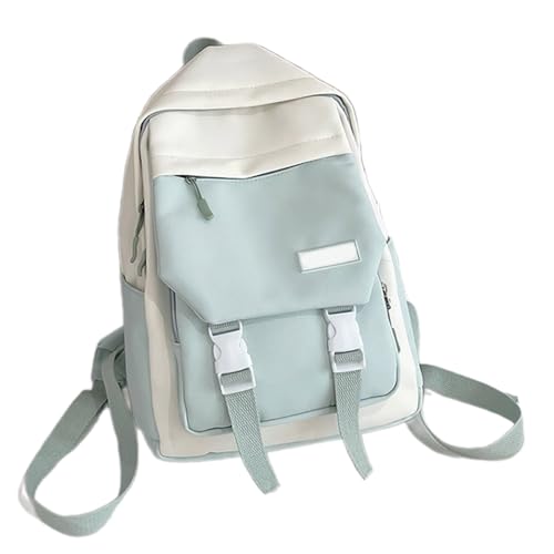 KAHDGSS Frauen Reisen Rucksack Mädchen Kontrastierende Farbe Kleine Rucksack College Schoolbag Mehrere Taschen Laptop Buchtasche Kleine Freizeitrucksack von KAHDGSS