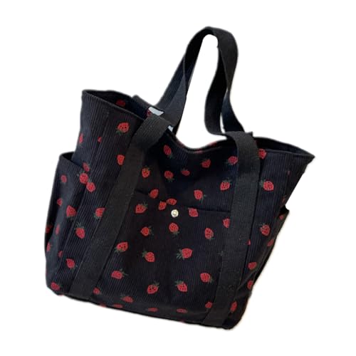 KAHDGSS Frauen Schulterbeteiligte Erdbeer Achselhöhlen Tasche Multipockets Handtasche All Matching Achselbeutel Pendler Für Alltägliche Frauen Mode Achselhöhlen Unterarm Schöne Erdbeer Schulter von KAHDGSS