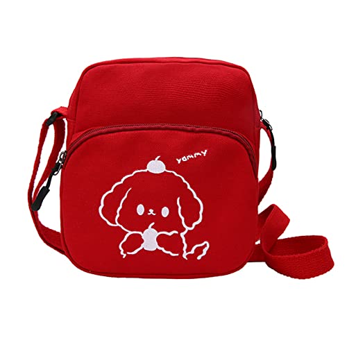 KAHDGSS Frauen Umhängetasche Mode Lässig Kleine Tasche Outdoor Leinwand Handtasche Zipper Messenger Crossbody Taschen Frauen Leinwand von KAHDGSS