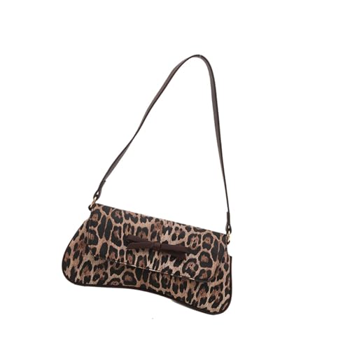 KAHDGSS Frauen Umhängetaschen Bögen Handtasche All Matching Unterarm Leoparden Druck Achsel von KAHDGSS