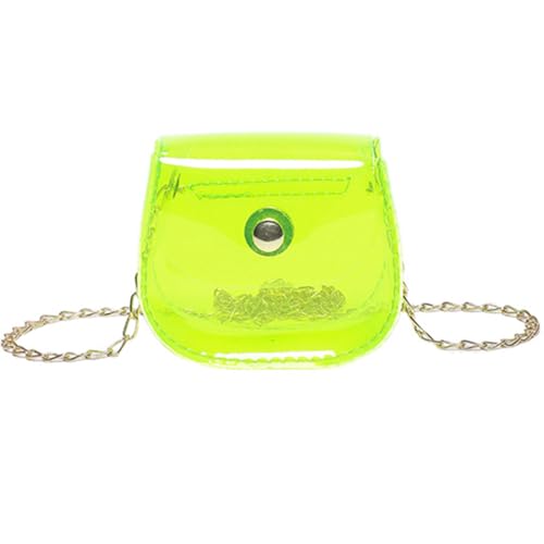 KAHDGSS Frauenketten Crossbody Tasche Klare Schulter Kleine Boten Einkaufen Datieren Mode Sättel Münzbrenner Ketten Crossbody Für Frauen Kleine Schulter Klare Sättel von KAHDGSS