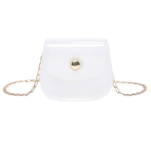 KAHDGSS Frauenketten Crossbody Tasche Klare Schulter Kleine Boten Einkaufen Datieren Mode Sättel Münzbrenner Ketten Crossbody Für Frauen Kleine Schulter Klare Sättel von KAHDGSS
