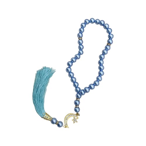 KAHDGSS Friedliche 33 Perlenglasarmband Für Religiöse Zeremonien Stilvolle Gebet Perlen Eleganter Schmuck Für Frauen Männer von KAHDGSS