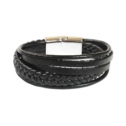 KAHDGSS Gewebte Armband Von Männern Mit Magnetischem Verschluss Für Den Langlebigen Gebrauch Und Einen Hauch Von Eleganzen In Jedem Outfit Edelstahlmagnetverschluss von KAHDGSS