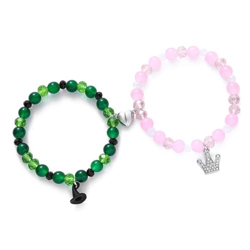 KAHDGSS Glasperlenarmbänder Mit Magnetischer Befestigung Stylish Paar Handchain/Halskette Mode Accessoire Für Den Täglichen Gebrauch Modisches Frauenarmband von KAHDGSS