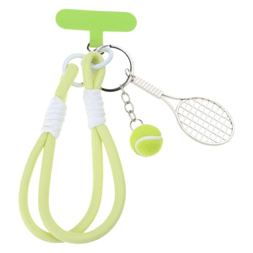 KAHDGSS Green Tennis Schläger Anhänger Modische Grüne Tennisschläger Accessoire Tasche Charme Für Lässige Oder Sportliche Looks von KAHDGSS