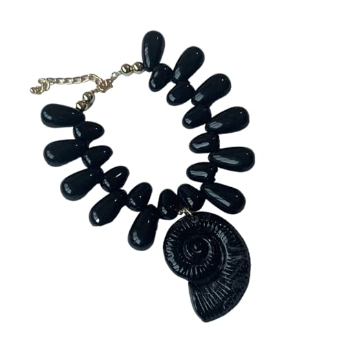 KAHDGSS Halskette mit Muschelanhänger, leicht, stilvoller Meeresanhänger, Schmuck für Freizeitkleidung und Küstenliebhaber, lässiger Strandschmuck, Schmuck-Accessoire, Einheitsgröße, Wie beschrieben von KAHDGSS
