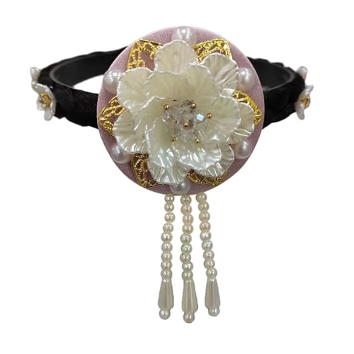 KAHDGSS Hanbok Kopfbedeckung Satins Und Perlen Haare Traditionelle Koreanische Kopfbedeckung Stylish Stirnband Für Bühnen Tanzauftritte Traditionelle Haarzubehör von KAHDGSS