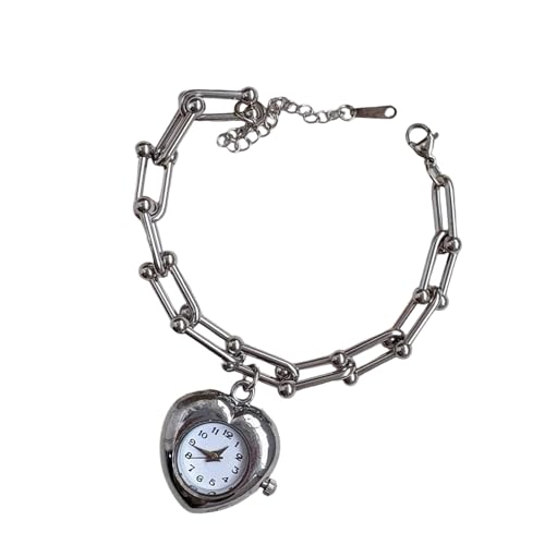 KAHDGSS Handgefertigtes Einstellbares Kettenarmband Mit Taschenuhr Und Moderner Fransenakzent Handgefertigt von KAHDGSS