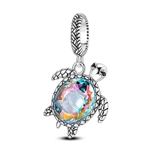 KAHDGSS Herzförmige Anhänger Katzen Pfoten Paw Welpen Schildkröten Silber Charme Haustier Inspiriert Zierzy Schmuck Geschenk Für Tierische Enthusiasten Vielseitiger Tiermotivzauber von KAHDGSS