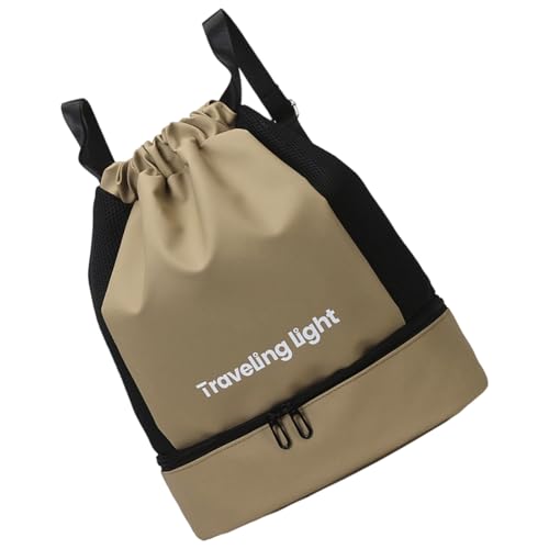 KAHDGSS Kordeltrackpäckchen Sport Fitness Tasche Mit Trockener Nassseparation Strandbeutel Fitness Wasserfestes Schwimmen Für Frauen Männer Schwimmen Draw String Fitnessstudio Klettern Rucksäcke von KAHDGSS
