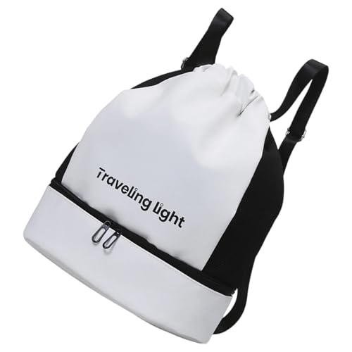 KAHDGSS Kordeltrackpäckchen Sport Fitness Tasche Mit Trockener Nassseparation Strandbeutel Fitness Wasserfestes Schwimmen Für Frauen Männer Schwimmen Draw String Fitnessstudio Klettern Rucksäcke von KAHDGSS