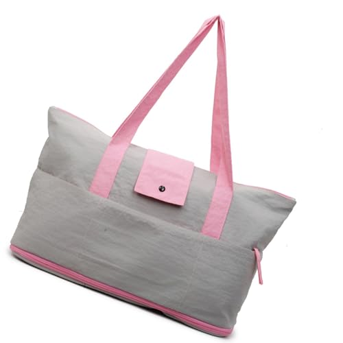 KAHDGSS Leichte Wasserdichte Faltbare Umhängetasche Erweiterbares Design Für Fitnessstudio Reisetarife Aufbewahrung Oxford Handtasche Erweiterbare Reisetaschen von KAHDGSS