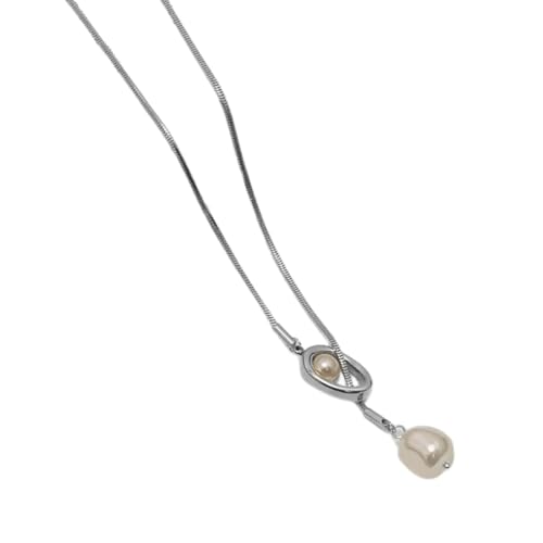 KAHDGSS Mehrzweck Frauen Modische Pulloverkette Mit Baroques Perlen Anhänger Und Robuster Messingverstellbarer Outfits Abendpartyschmuck KAHDGSS Mehrzweck Frauen Modische Pulloverkette Mit Baroques Perlen Anhänger Und Robuster Messingverstellbarer Outfits Abendpartyschmuck von KAHDGSS