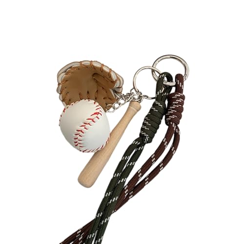 KAHDGSS Metal Baseball Keyring Bag Dekoration Moderner Schlüsselhalter Mode Accessoire Schlüsselbund Für Schüler Und Athleten Accessoire von KAHDGSS