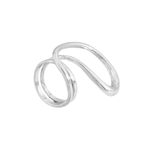 KAHDGSS Metall Weitmanschaumen Armreif Modisches Armband Einzigartige Geometrische Armband/Fingerringe Unisex Accessoire Für Partys Verschleiß KAHDGSS Metall Weitmanschaumen Armreif Modisches Armband Einzigartige Geometrische Armband/Fingerringe Unisex Accessoire Für Partys Verschleiß von KAHDGSS