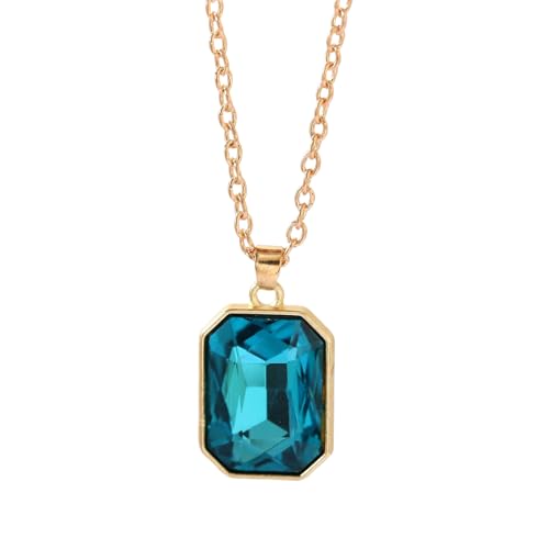 KAHDGSS Mode Frauenkubik Zirkonia Anhängerkette Für Frauen Mit Geometrischen Quadratmaterialien In Robusten Legierungsmaterialien Minimalisten Schmuck Für Frauen von KAHDGSS