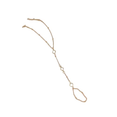 KAHDGSS Mode Kette Handschmuck Stilvolle Handkette Fingerarmband Legierung Textur Geeignet Für Jugendliche Frauen Mädchen Präsentieren Alltägliches Modearmband von KAHDGSS