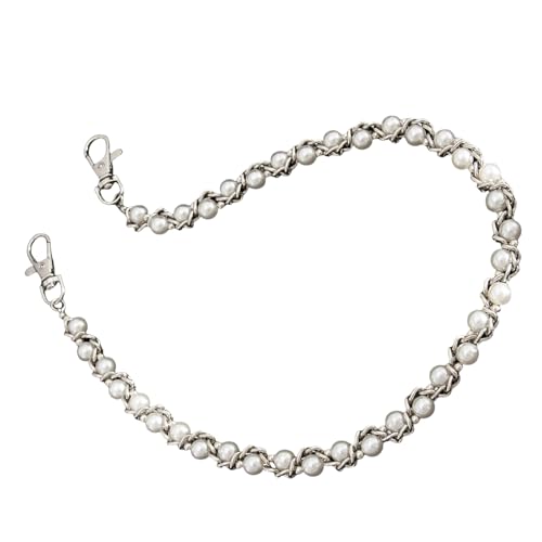 KAHDGSS Mode Körperschmuck 55 Cm Metall Hüftkette Für Hose Und Kleider Perlen Die Hose Accessoires Verstellbare Taille Für Frauen von KAHDGSS