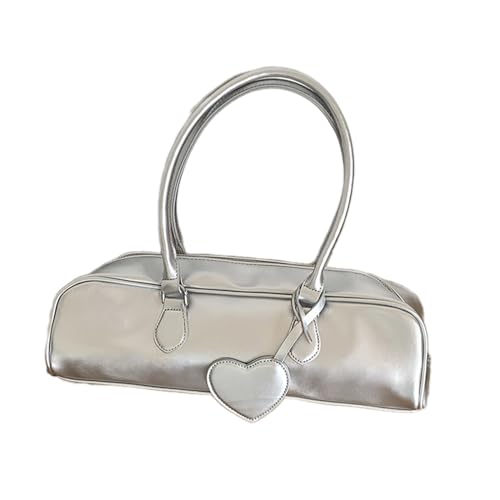 KAHDGSS Mode PU Handtasche Auffällige Schultertasche Herz Anhänger Tasche Für Büroangestellte Und Studentische Stilvolle Liebesdekoration Geeignet von KAHDGSS