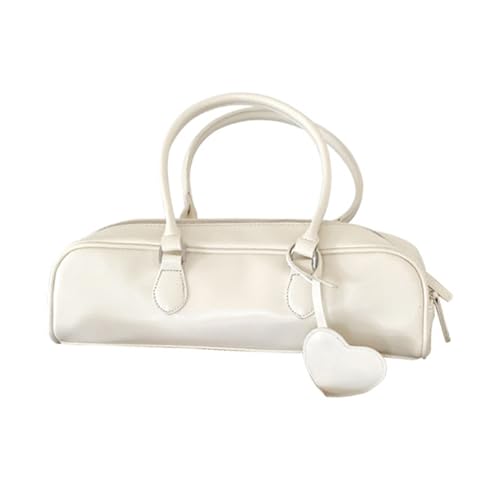 KAHDGSS Mode PU Handtasche Auffällige Schultertasche Herz Anhänger Tasche Für Büroangestellte Und Studentische Stilvolle Liebesdekoration Geeignet von KAHDGSS