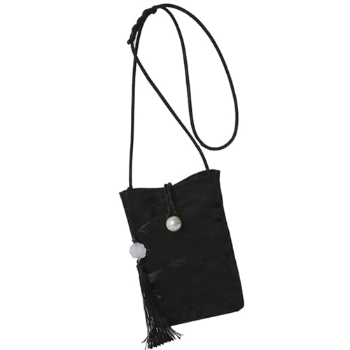 KAHDGSS Mode Perlen Telefontasche Chinesische Crossbody Taschen Schulterbeteiligung Traditionelles Accessoire Für Tägliche Und Partyanlass Traditioneller Outfit Telefontasche von KAHDGSS